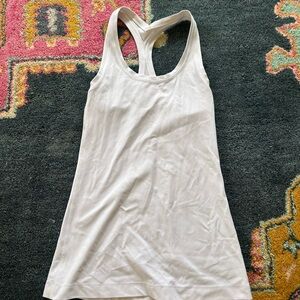 White Racerback Tank Top